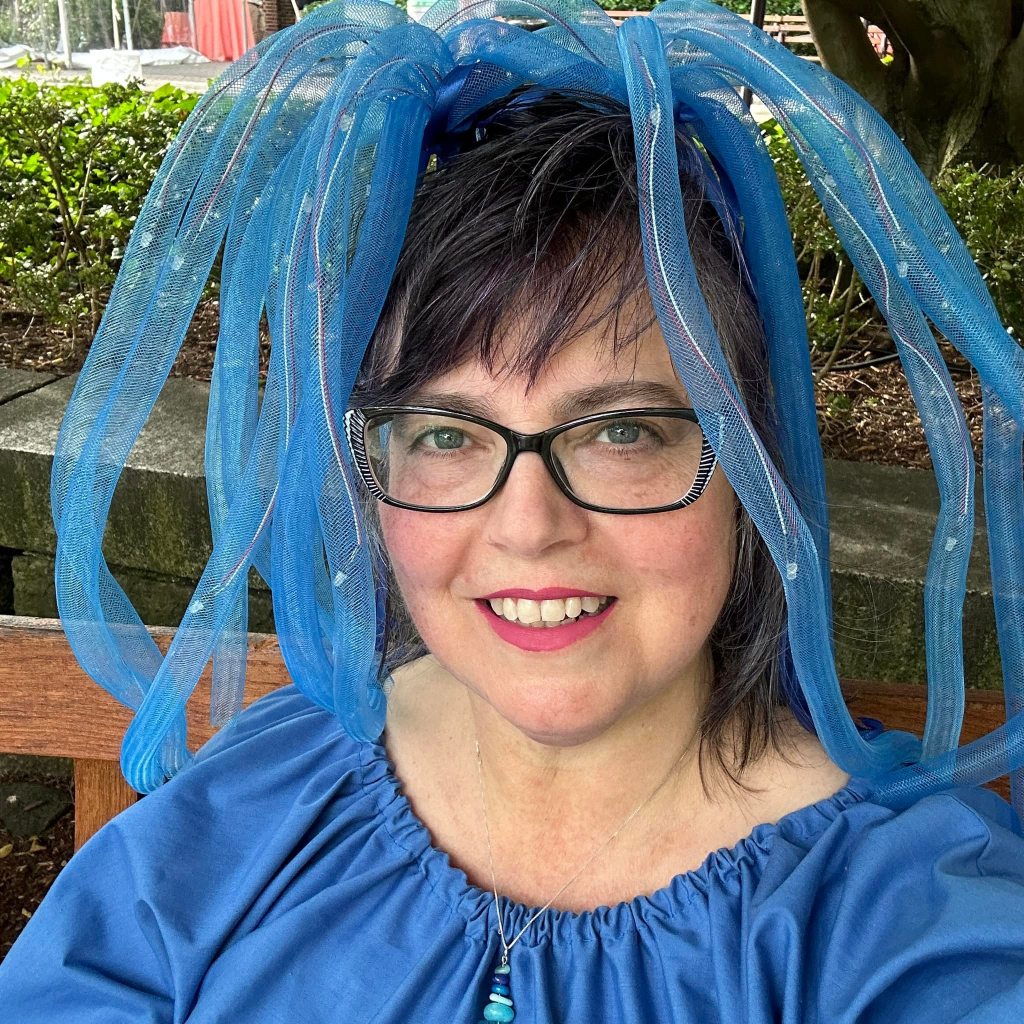 izolda with blue falls