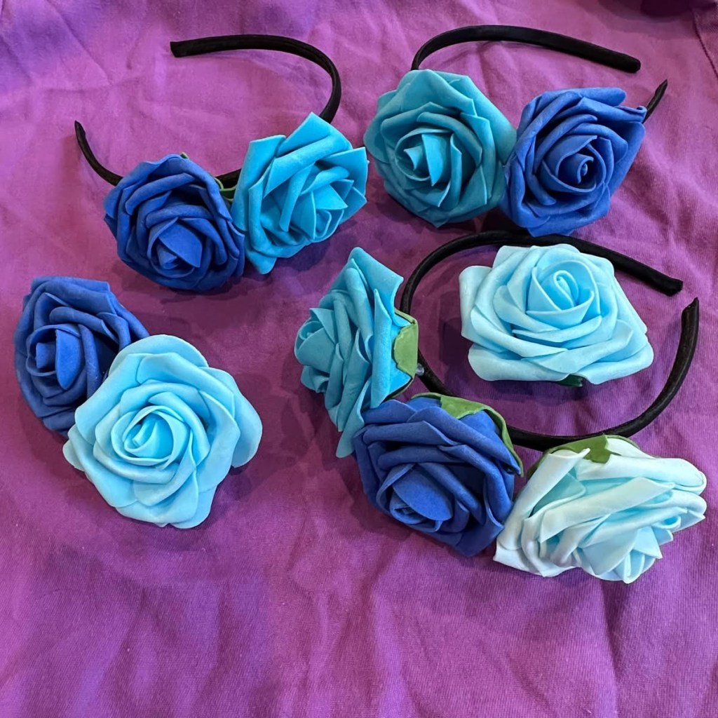 blue rose fascinators