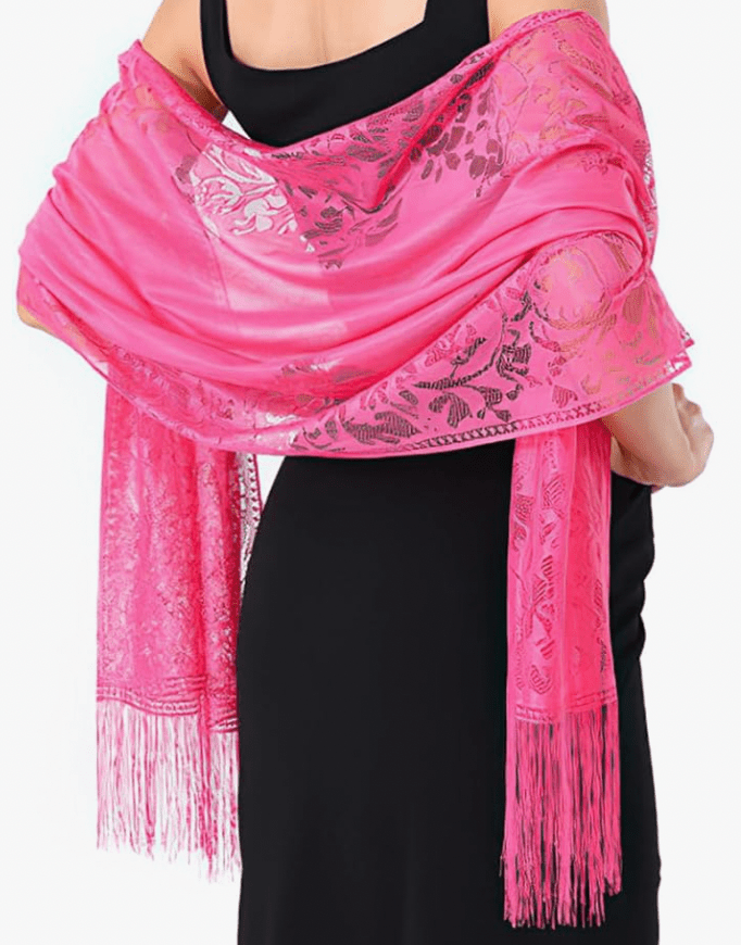 pink shawl